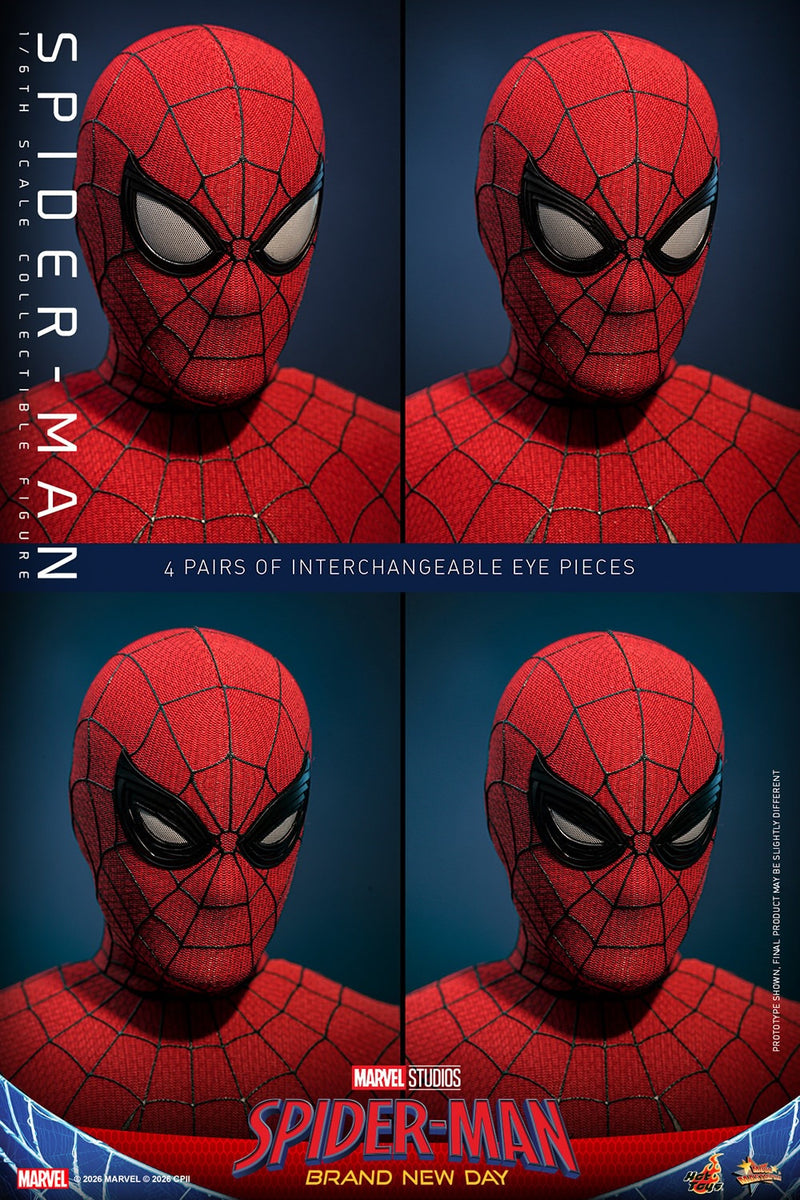 Hot toys Movie Masterpiece Series: Spiderman Brand New Day - Spider-Man Escala 1/6