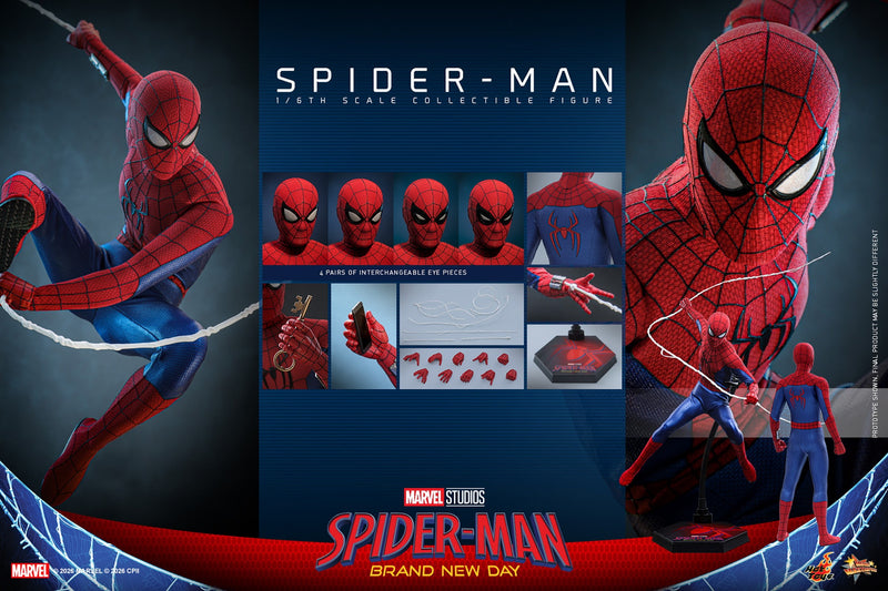 Hot toys Movie Masterpiece Series: Spiderman Brand New Day - Spider-Man Escala 1/6