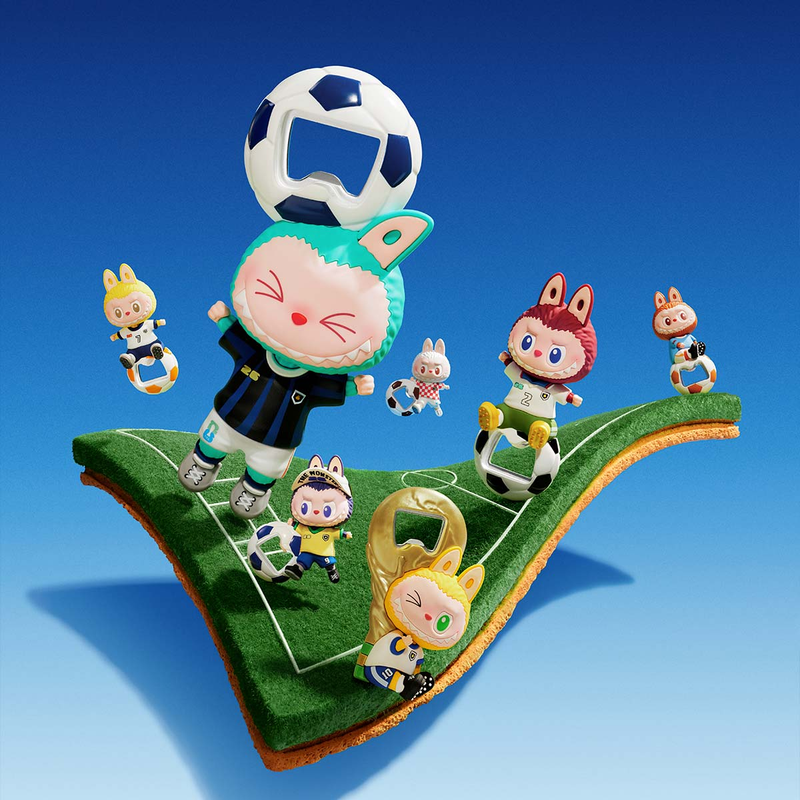 POP MART: Labubu The Monsters FIFA Series - Bottle Opener Fridge Magnet Blind Box