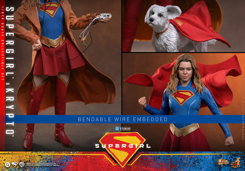 Hot Toys Movie Masterpiece Series: DC Supergirl - Supergirl  y Krypto Escala 1/6