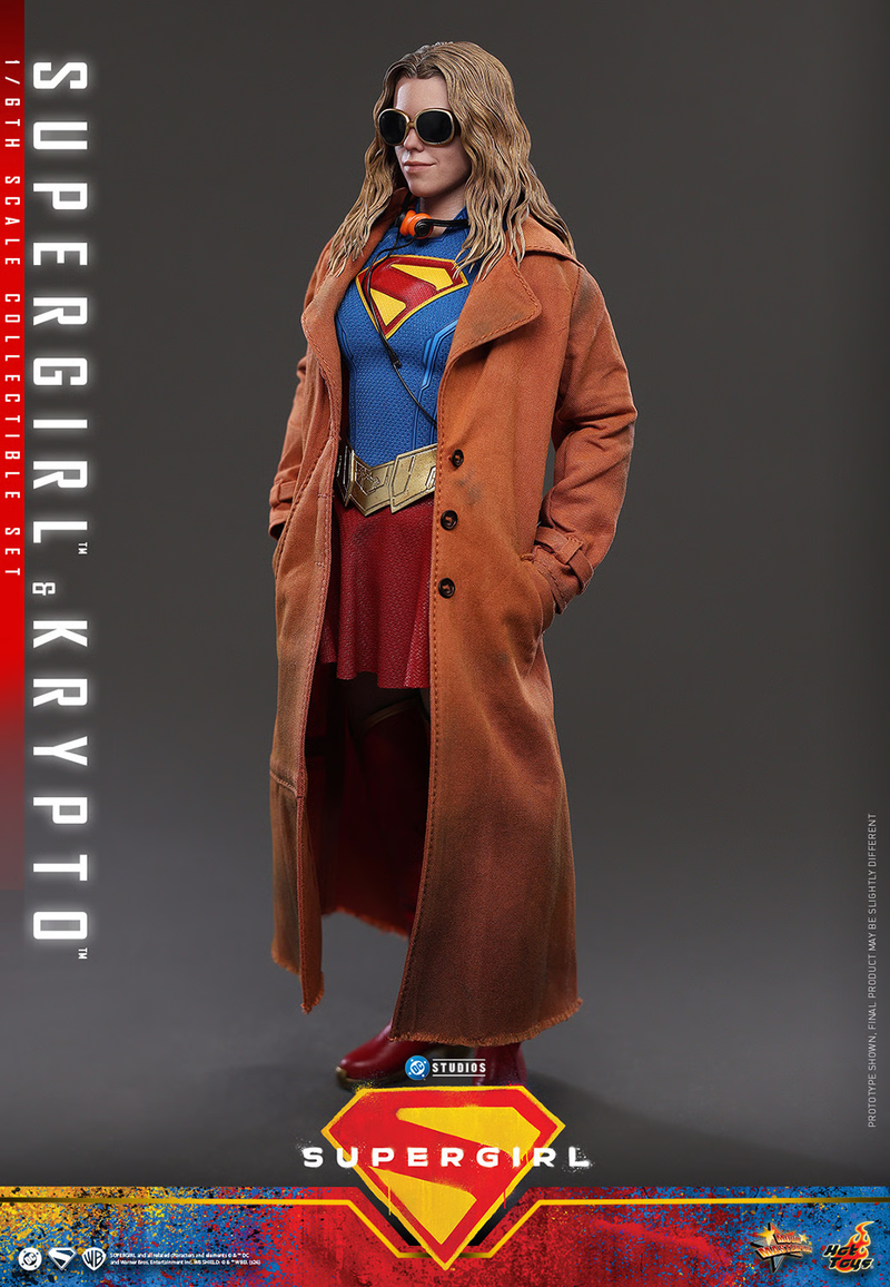 Hot Toys Movie Masterpiece Series: DC Supergirl - Supergirl  y Krypto Escala 1/6