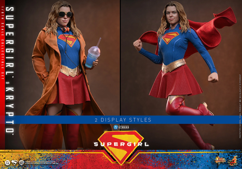 Hot Toys Movie Masterpiece Series: DC Supergirl - Supergirl  y Krypto Escala 1/6