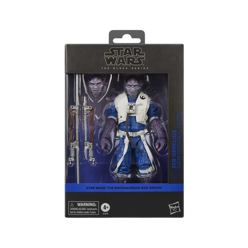 Star Wars The Black Series: The Mandalorian Y Grogu - Zeb Orrelios Piloto De La Nueva Republica