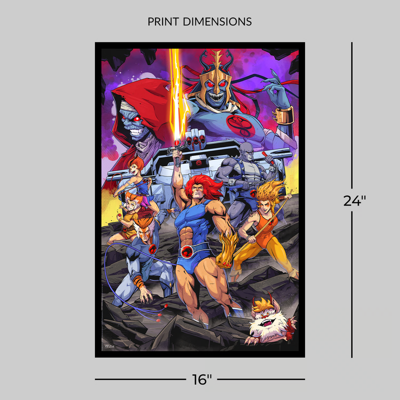 Sideshow Art Print: ThunderCats - El Rugido de los ThunderCats Litografía