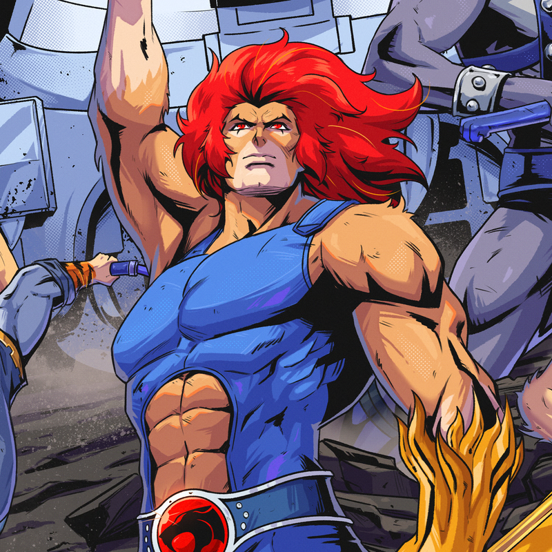 Sideshow Art Print: ThunderCats - El Rugido de los ThunderCats Litografía