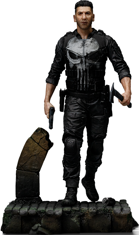 IRON Studios: Marvel Daredevil Born Again - Punisher Escala De Arte 1/10