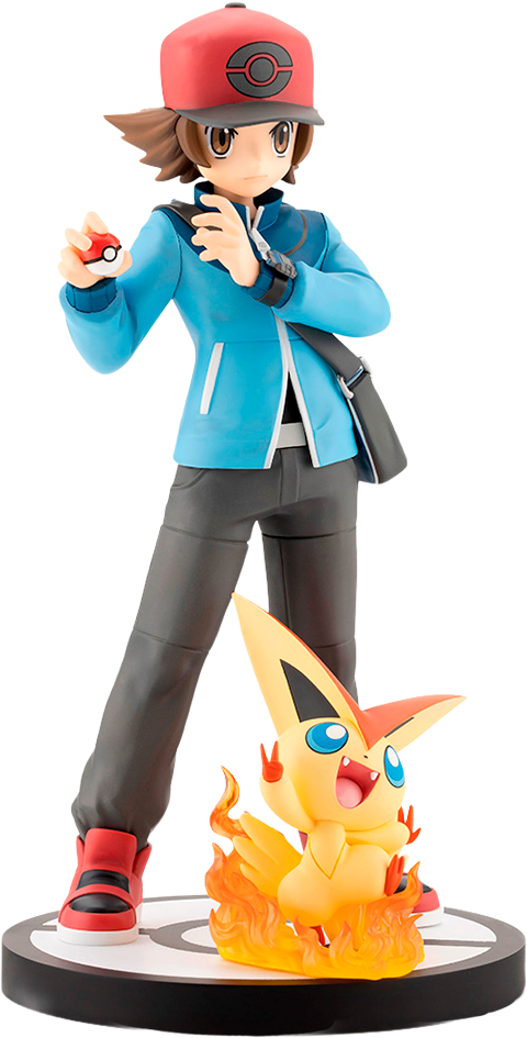 Kotobukiya ARTFX J: Pokemon - Hilbert y Victini Escala 1/8