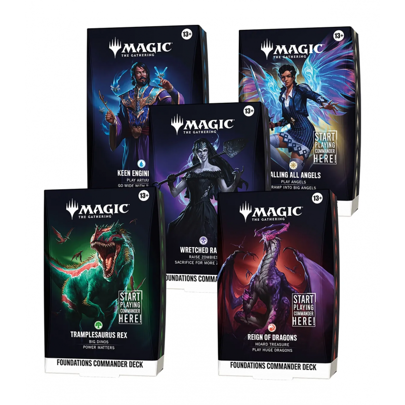 Magic The Gathering: Foundations Commander Deck Unitario Aleatorio