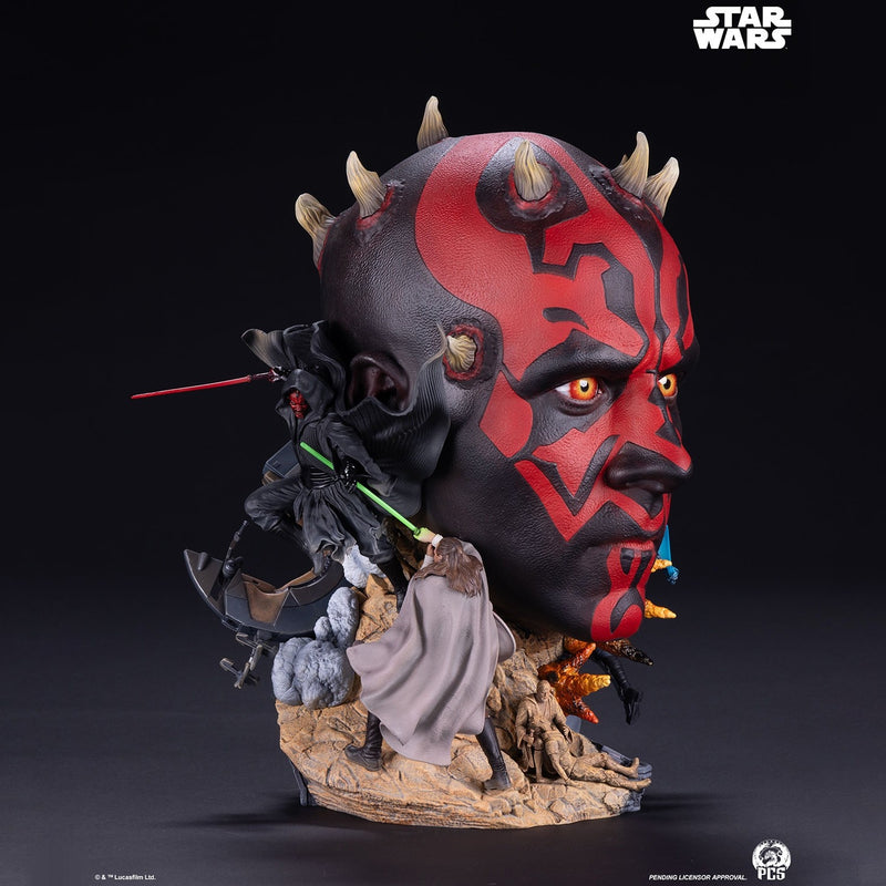PCS Bust Fine Art Series: Start Wars La Amenaza Fantasma - Darth Maul 14 Pulgadas