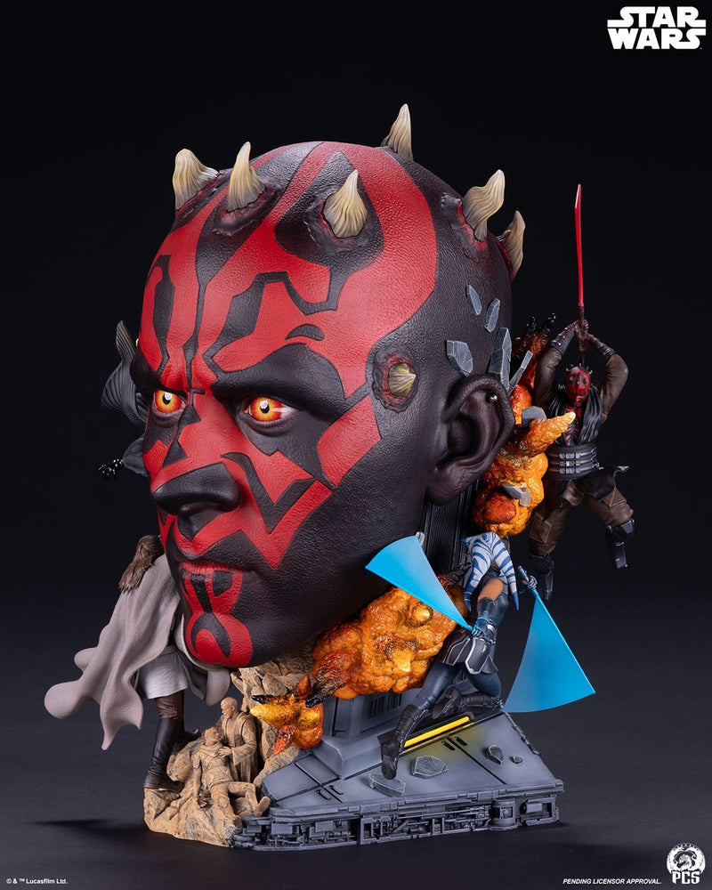 PCS Bust Fine Art Series: Start Wars La Amenaza Fantasma - Darth Maul 14 Pulgadas