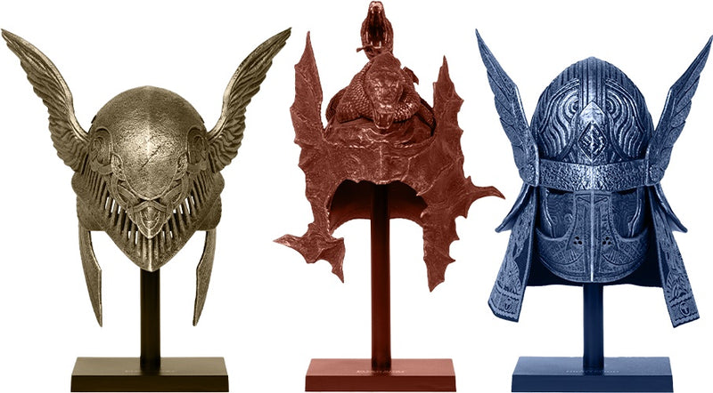 Pure Arts Scaled Replica: Elden Ring -  Malenia, Messmer y Wylder Cascos 3 Pack