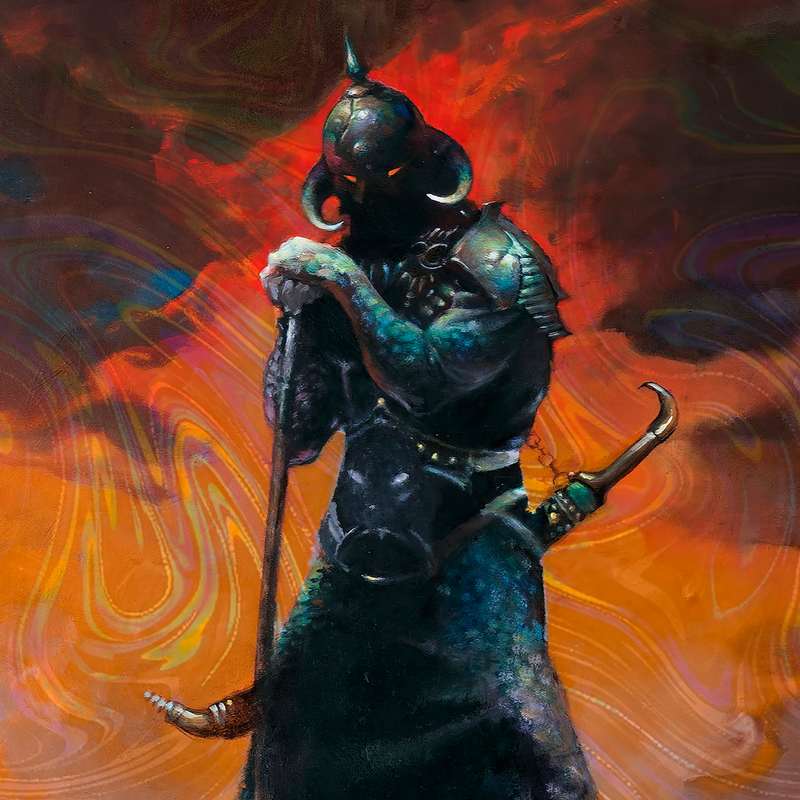 Sideshow Art Print: Death Dealer III - Rainbow Lava Holofoil Litografia