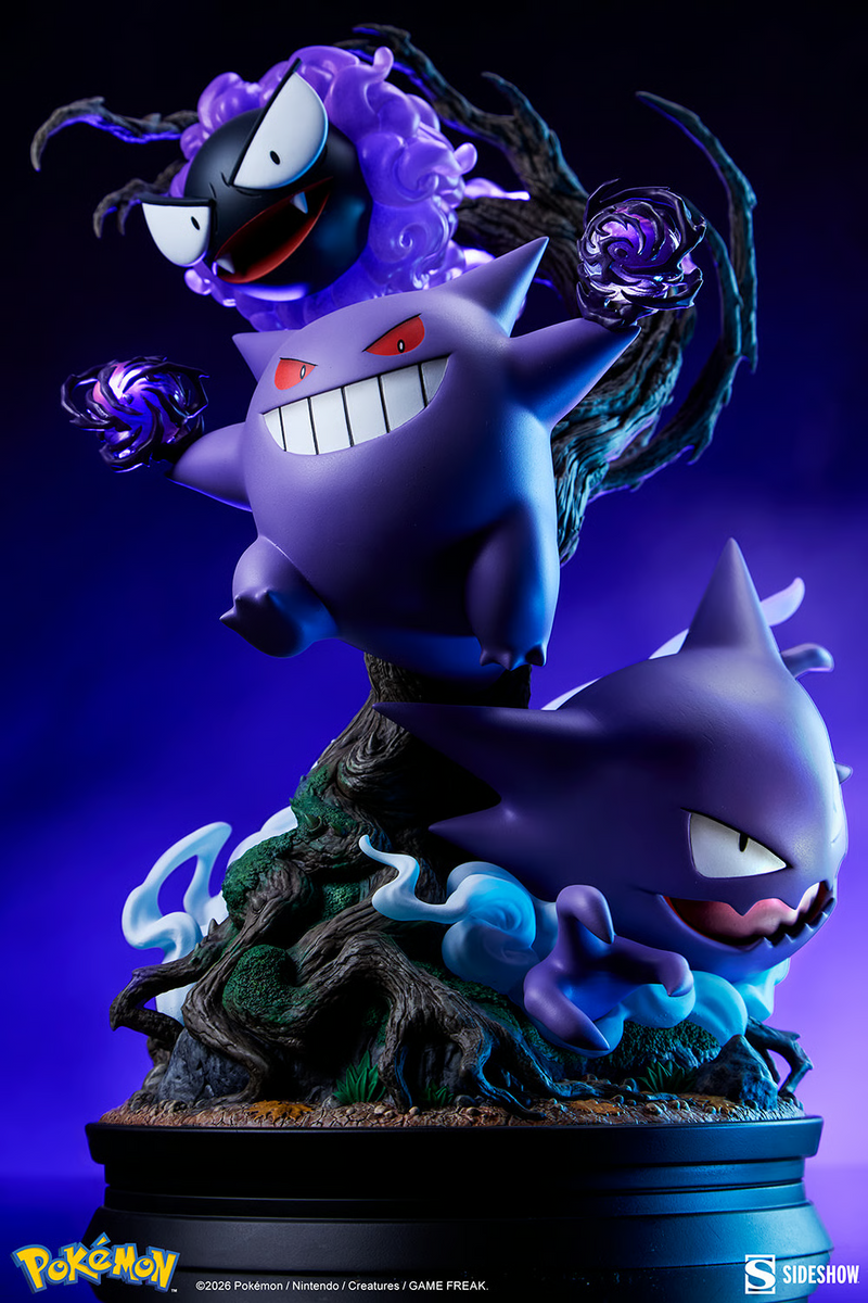 Sideshow Collectibles: Pokemon - Gengar Diorama 14 Pulgadas