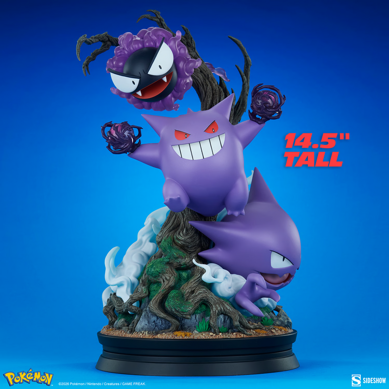 Sideshow Collectibles: Pokemon - Gengar Diorama 14 Pulgadas