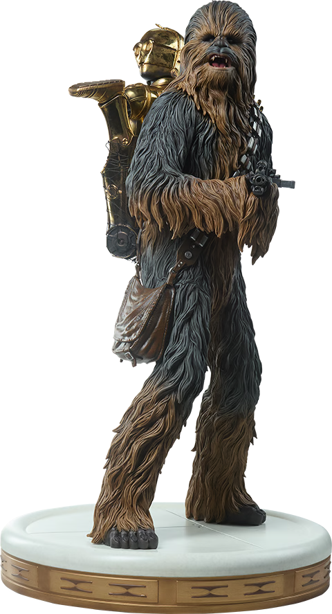 Sideshow Premium Format: Star Wars El Imperio Contraataca -  Chewbacca y C3PO Escala 1/4