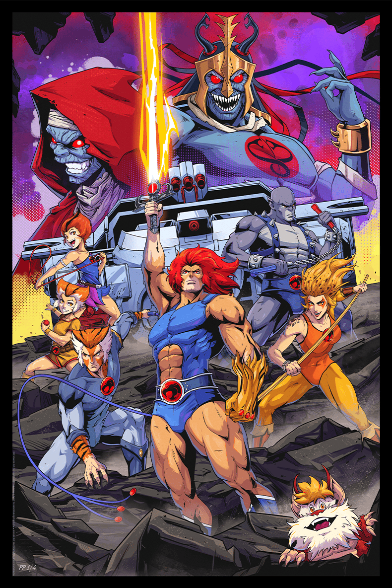 Sideshow Art Print: ThunderCats - El Rugido de los ThunderCats Litografía