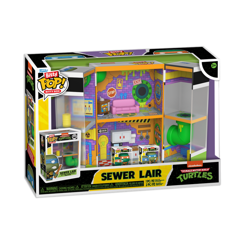 Funko Bitty Boxes: TMNT Tortugas Ninjas - La Guarida De Las Alcantarillas