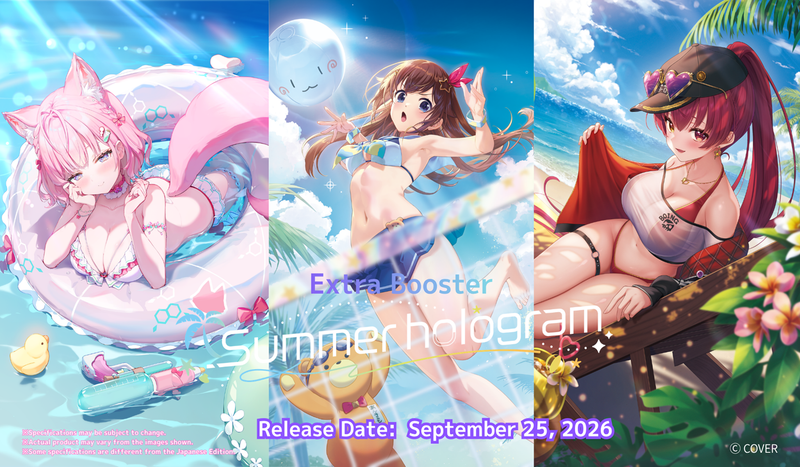 Bushiroad Official Card Game: Hololive - Summer hologram Extra Booster Pack En Ingles